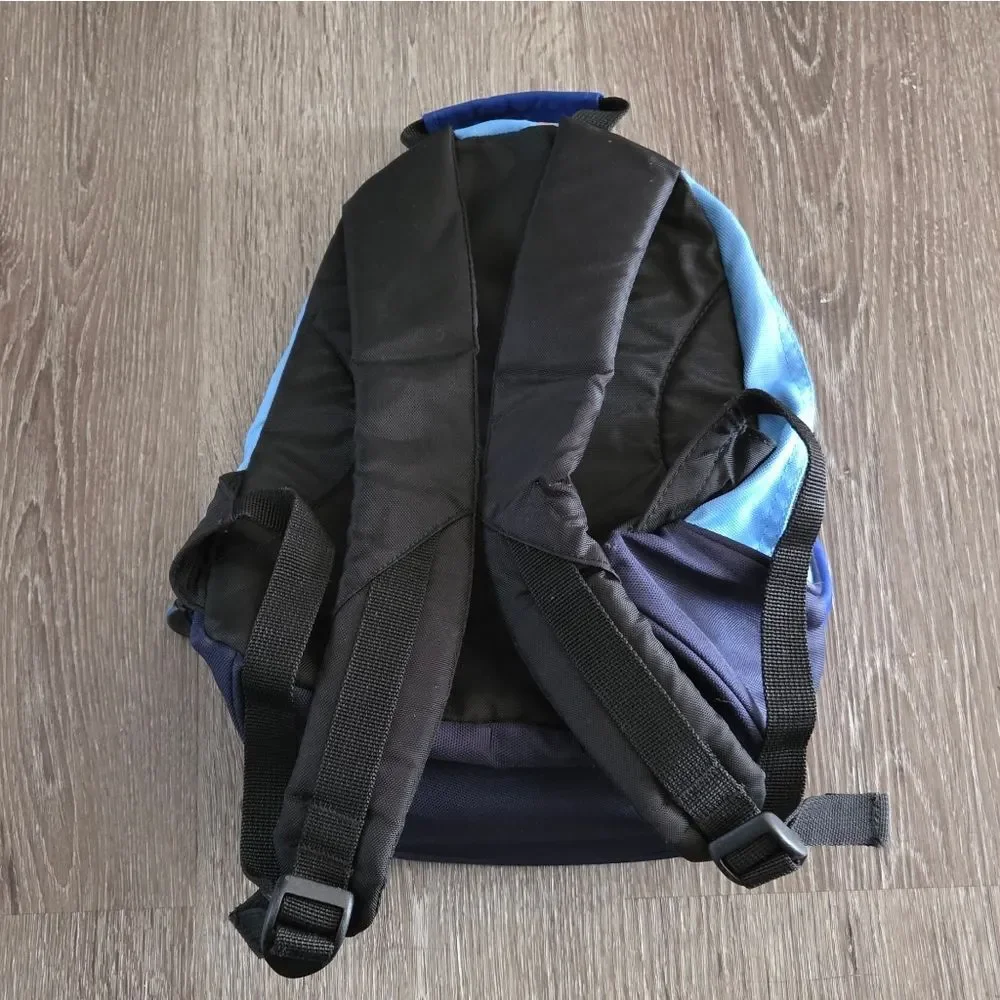 Vintage 90s Nike Backpack Mini Bag Blue Logo Sports Casual Roomy Y2K